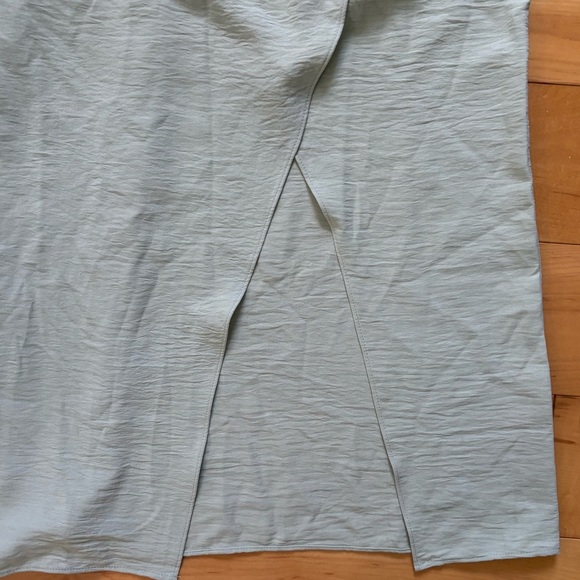 By the River Mint Green Midi Dress Womens Size Small Square Neckline Puff Sleeve - Picture 3 of 7